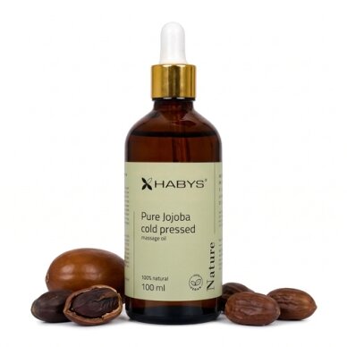 HABYS NATURE PURE JOJOBA natural jojoba oil for massage and hair care, 100 ml HABYS NATURE PURE JOJOBA natural jojoba oil for massage and hair care, 100 ml