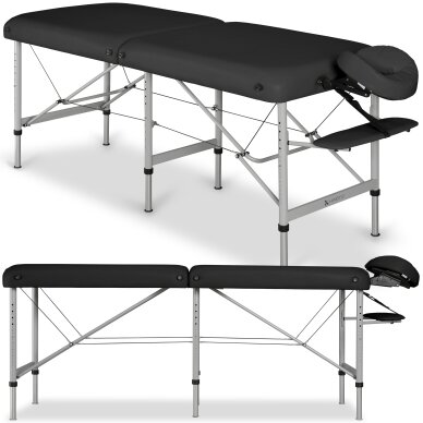 Folding massage and rehabilitation table MEDMAL 70, black
