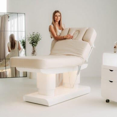 MELIA electric SPA massage bed with heating function, 4 motors, beige 12