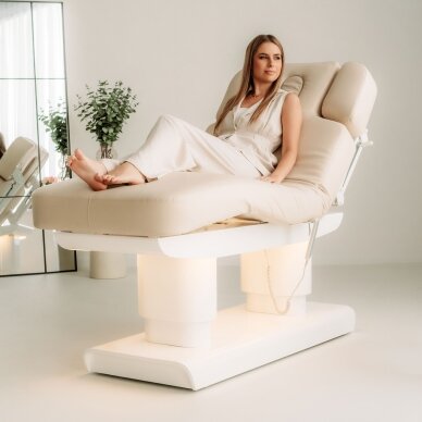 MELIA electric SPA massage bed with heating function, 4 motors, beige 2 MELIA electric SPA massage bed with heating function, 4 motors, beige 2