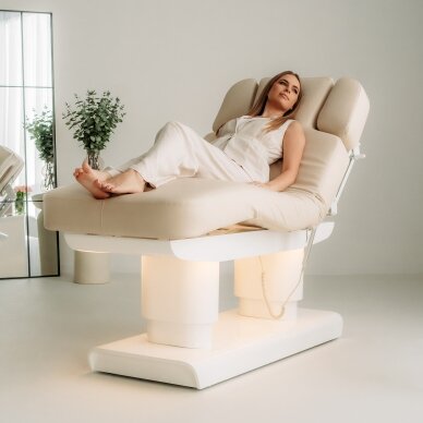 MELIA electric SPA massage bed with heating function, 4 motors, beige 6 MELIA electric SPA massage bed with heating function, 4 motors, beige 6
