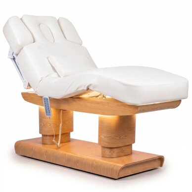 MELIA electric SPA massage bed with heating function, 4 motors, white