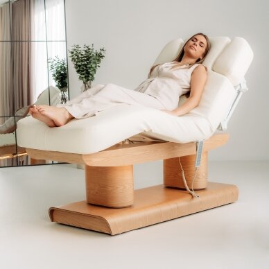 MELIA electric SPA massage bed with heating function, 4 motors, white 9