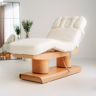 MELIA electric SPA massage bed with heating function, 4 motors, white 1