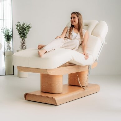MELIA electric SPA massage bed with heating function, 4 motors, white 7
