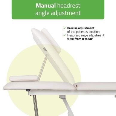 Professional electric massage and physiotherapy table-bed OPTIMA, white 3 Professional electric massage and physiotherapy table-bed OPTIMA, white 3