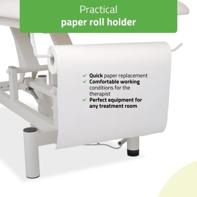 Professional electric massage and physiotherapy table-bed OPTIMA, white 6
