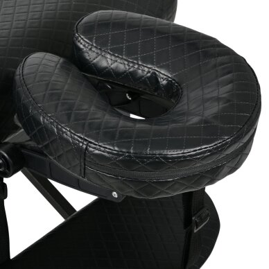 ESTETIC DARK professional folding quilted cosmetology and massage table, black 10