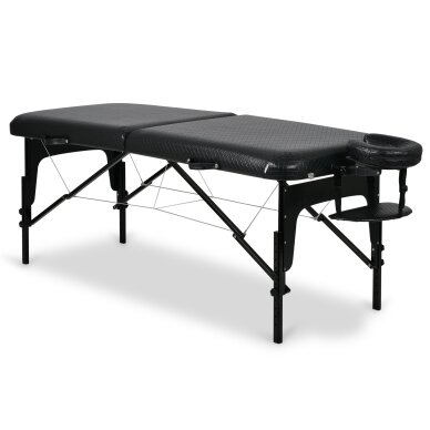 ESTETIC DARK professional folding quilted cosmetology and massage table, black 3