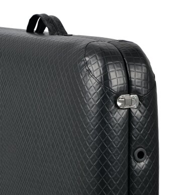 ESTETIC DARK professional folding quilted cosmetology and massage table, black 4