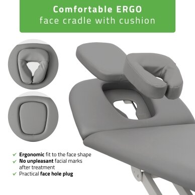 PROXIMA V2 ERGO professional electric massage and physiotherapy bed, gray 4 PROXIMA V2 ERGO professional electric massage and physiotherapy bed, gray 4