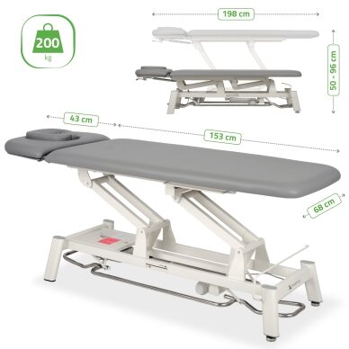 PROXIMA V2 ERGO professional electric massage and physiotherapy bed, gray 7