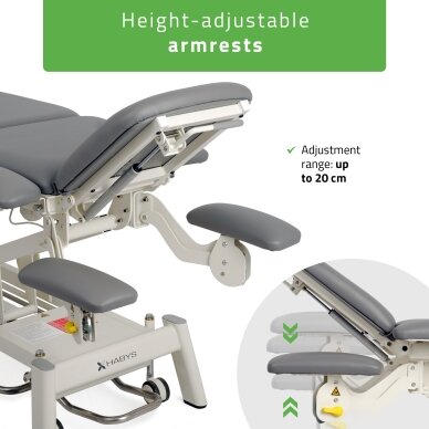 PROXIMA X7 professional electric 7-section massage and physiotherapy bed with foot control 10