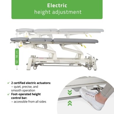 PROXIMA X7 professional electric 7-section massage and physiotherapy bed with foot control 2