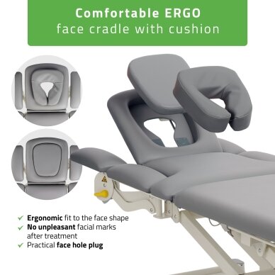 PROXIMA X7 professional electric 7-section massage and physiotherapy bed with foot control 4