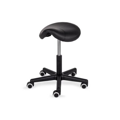 Professional master chair - saddle for beauticians LUMO, black Professional master chair - saddle for beauticians LUMO, black