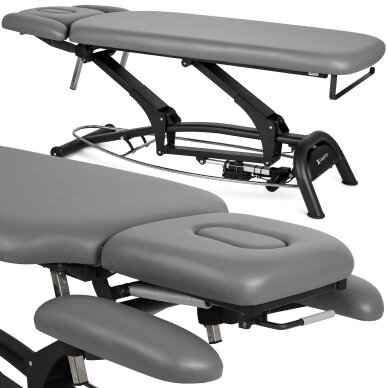 Professional massage and physiotherapy table - bed 4 parts AGILA 4, gray Professional massage and physiotherapy table - bed 4 parts AGILA 4, gray