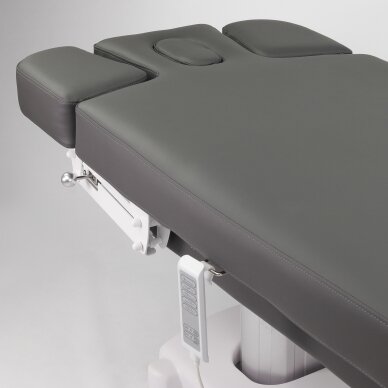 GEMINI FLEX Профессиональный массажный стол-кровать с функцией подогрева, серый. 12