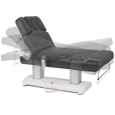 GEMINI FLEX Профессиональный массажный стол-кровать с функцией подогрева, серый. 2