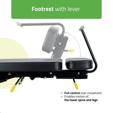 UPRIGHT CHIRO Z7 elektrinis chiropraktikos ir manualinės terapijos stalas su DROP sistema, 7 segmentų 9