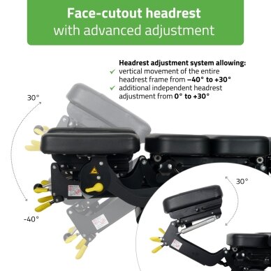 UPRIGHT CHIRO Z7 elektrinis chiropraktikos ir manualinės terapijos stalas su DROP sistema, 7 segmentų 6