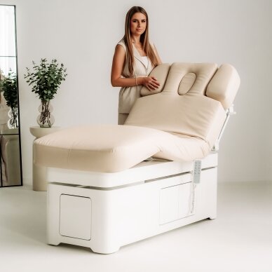 VELLIA electric SPA massage bed with heating function and integrated cabinet, beige 4 VELLIA electric SPA massage bed with heating function and integrated cabinet, beige 4