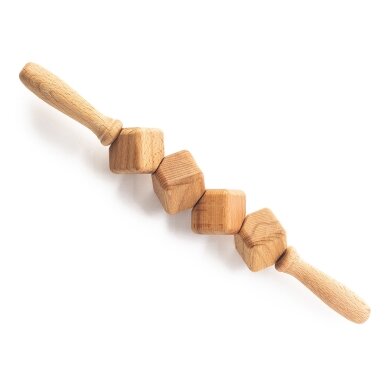 Wooden massage roller for anti-cellulite massage procedures, 1 pc.