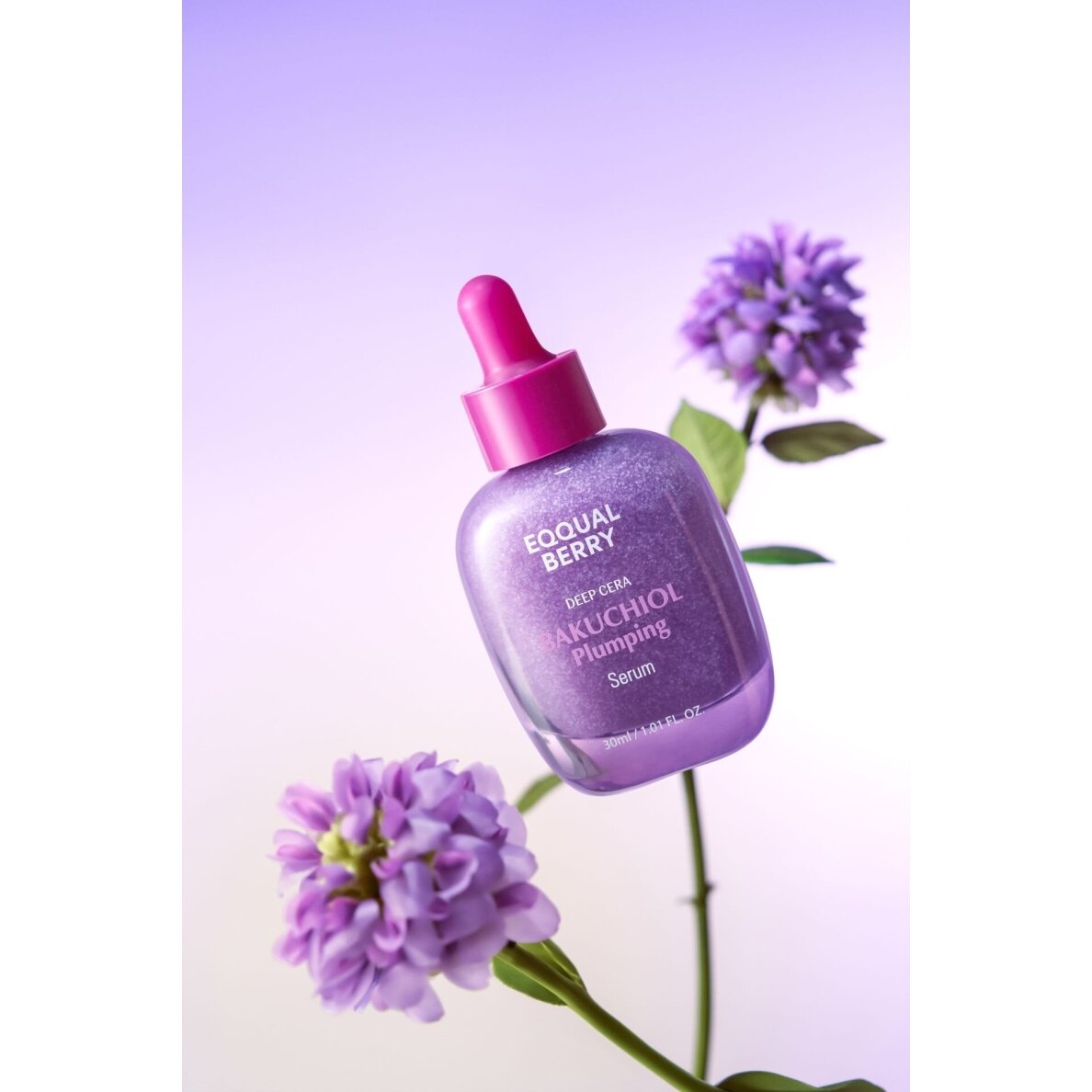 EQQUALBERRY BAKUCHIOL PLUMPING nourishing and firming facial serum, 30 ml 2