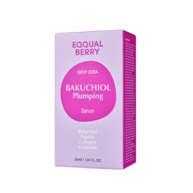 EQQUALBERRY BAKUCHIOL PLUMPING nourishing and firming facial serum, 30 ml 1