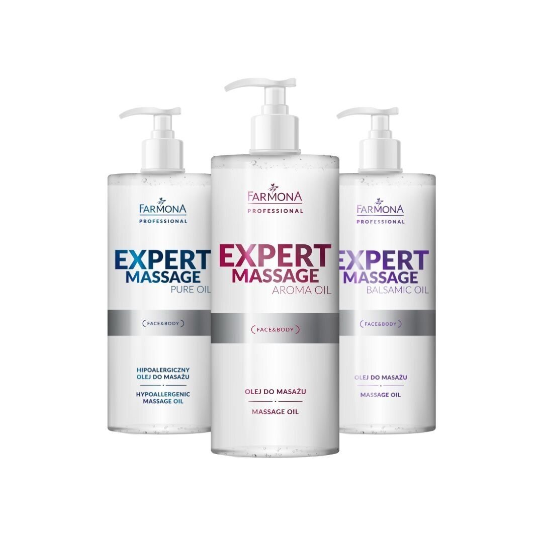FARMONA EXPERT MASSAGE hipoalerginis PURE OIL masažo aliejus kūnui, 500 ml. 1 FARMONA EXPERT MASSAGE hipoalerginis PURE OIL masažo aliejus kūnui, 500 ml. 1