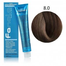 Fanola Color Cream 8.0 LIGHT BLONDE profesionalūs plaukų dažai, 100 ml.