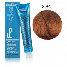 Fanola Color Cream 8.34 HAIR LIGHT GOLDEN COPPER BLONDE profesionalūs plaukų dažai, 100 ml.