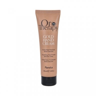 FANOLA ORO THERAPY GOLD HAND CREAM maitinamasis ir drėkinamasis rankų kremas su damaskinių rožių ekstraktu, 100 ml FANOLA ORO THERAPY GOLD HAND CREAM maitinamasis ir drėkinamasis rankų kremas su damaskinių rožių ekstraktu, 100 ml