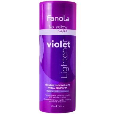 FANOLA NO YELLOW COLOR VIOLET LIGHTENER bleaching powder, 450 gr FANOLA NO YELLOW COLOR VIOLET LIGHTENER bleaching powder, 450 gr