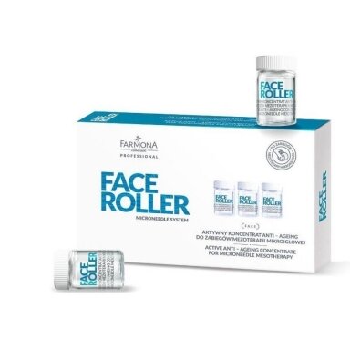FARMONA FACE ROLLER koncentratas veidui anti-age nuo senėjimo, mezoterapijai, 5 x 5 ml. FARMONA FACE ROLLER koncentratas veidui anti-age nuo senėjimo, mezoterapijai, 5 x 5 ml.