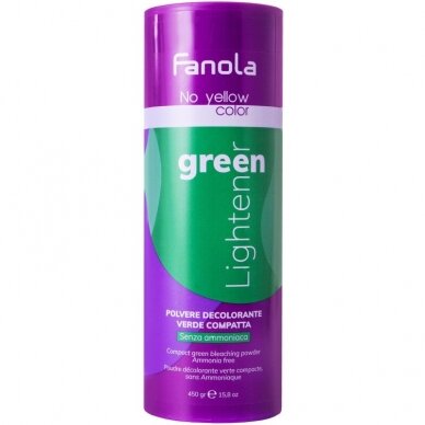 FANOLA NO YELLOW COLOR GREEN LIGHTENER whitening powder, 450 gr FANOLA NO YELLOW COLOR GREEN LIGHTENER whitening powder, 450 gr