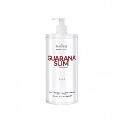 FARMONA GUARANA SLIM aromatizuotas intensyvus anticeliulitinis masažo aliejus, 950 ml FARMONA GUARANA SLIM aromatizuotas intensyvus anticeliulitinis masažo aliejus, 950 ml