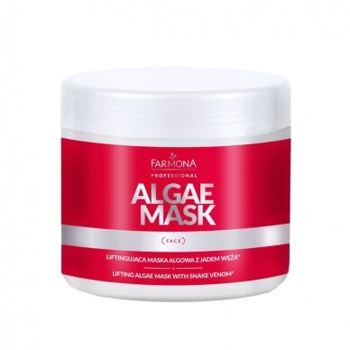 FARMONA lifting and firming alginate algae mask for face skin, 160 g.
