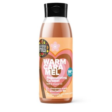 TUTTI FRUTTI регенерирующее масло для ванны и душа CARAMEL & CINNAMON, 400 ml TUTTI FRUTTI регенерирующее масло для ванны и душа CARAMEL & CINNAMON, 400 ml
