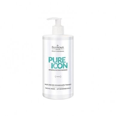 FARMONA PURE ICON make-up milk with alginate extract and panthenol, 500 ml FARMONA PURE ICON make-up milk with alginate extract and panthenol, 500 ml