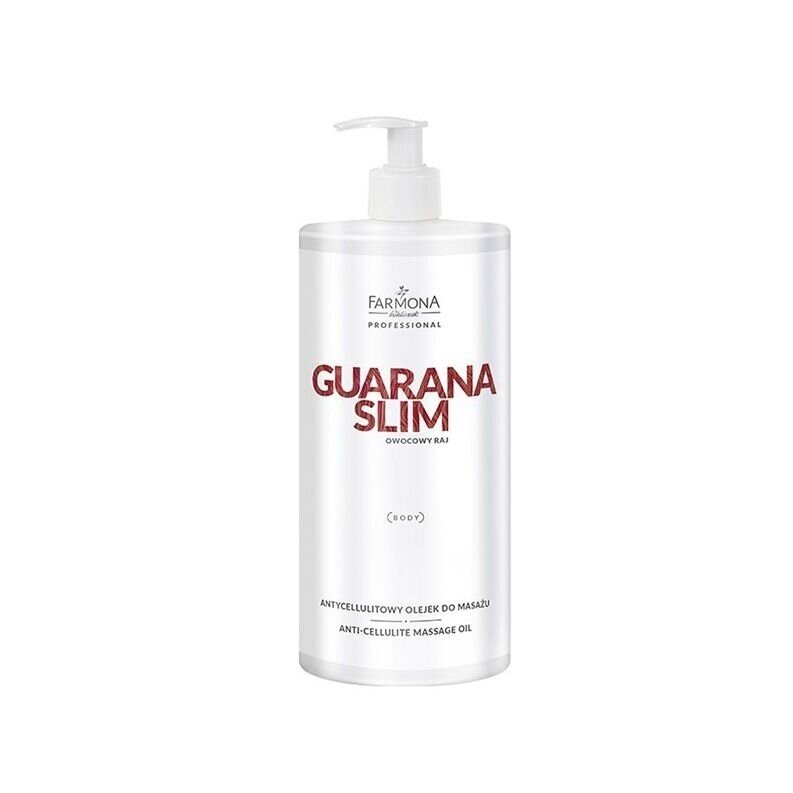 FARMONA GUARANA SLIM aromatizuotas intensyvus anticeliulitinis masažo aliejus, 950 ml FARMONA GUARANA SLIM aromatizuotas intensyvus anticeliulitinis masažo aliejus, 950 ml