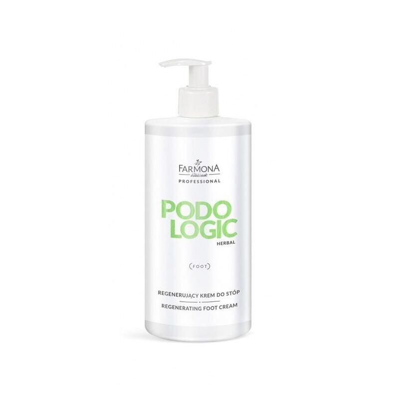 FARMONA PODOLOGIC HERBAL regeneruojantis pėdų kremas su šlapalu, alantoinu ir vitaminu E, 500 ml.