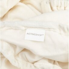 Frotinių užvalkalų rinkinys masažinei lovai, pieno spalvos
