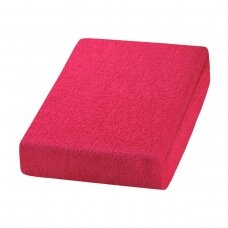 Cosmetological bed terry cover 70x190 cm, fuchsia color