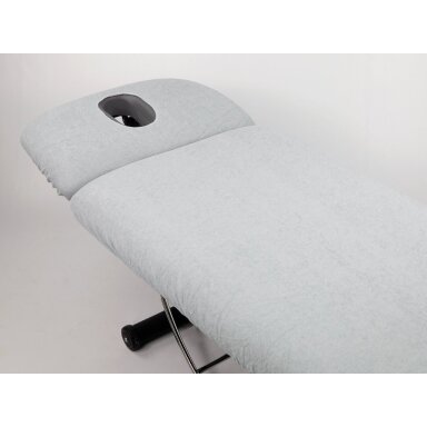 Frotinis užvalkalas kosmetologinei lovai AGILA 2, pilkos spalvos Frotinis užvalkalas kosmetologinei lovai AGILA 2, pilkos spalvos