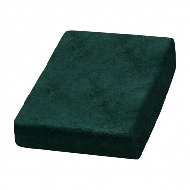 Frotinis kosmetologinės lovos užvalkalas 70x190 cm, žalias