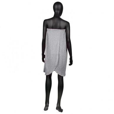 Большое махровое полотенце для тела серого цвета № 29 2