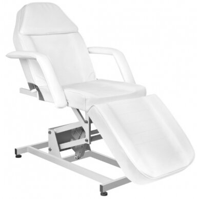 Professional cosmetic chair-bed electrically operated AZZURRO 673A, white (1 motor)