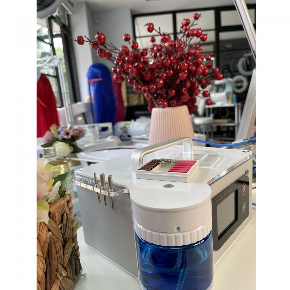 Profesionali podologinė freza pedikiūro darbams YOSHIDA PRO-SPRAY LCD su purškimu (40.000 apsukos) 8