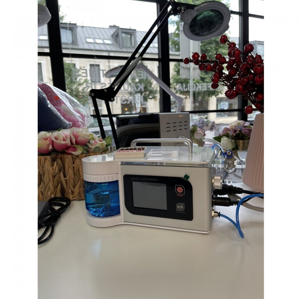 Profesionali podologinė freza pedikiūro darbams YOSHIDA PRO-SPRAY LCD su purškimu (40.000 apsukos) 12